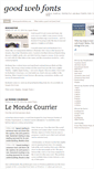 Mobile Screenshot of goodwebfonts.com